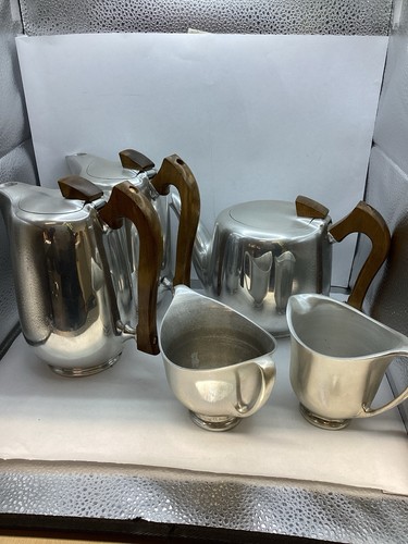 Vintage picquot ware tea set - picquot,