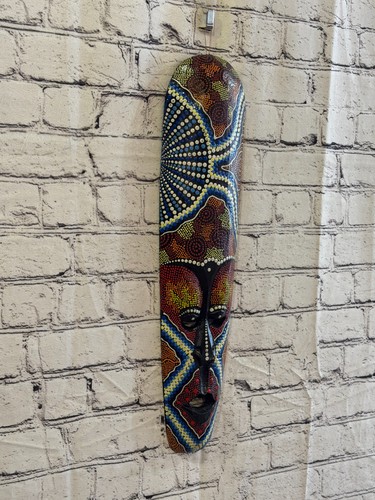 50cm mask carved wooden dot - mask,