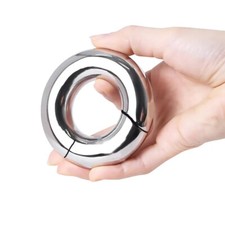 Magnetic Weight Ball Stretcher Stainless Steel Ring Male Stretching Delay