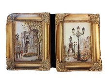 Jean Shouldice 2 Original oil paintings signed Irish Dublin scene