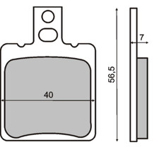Brake pad LAVERDA STRIKE 750