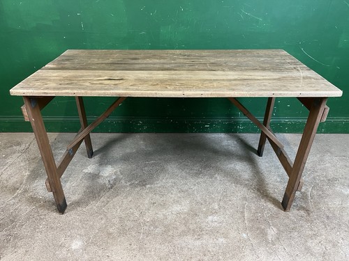 Vintage wooden folding trestle - wooden,