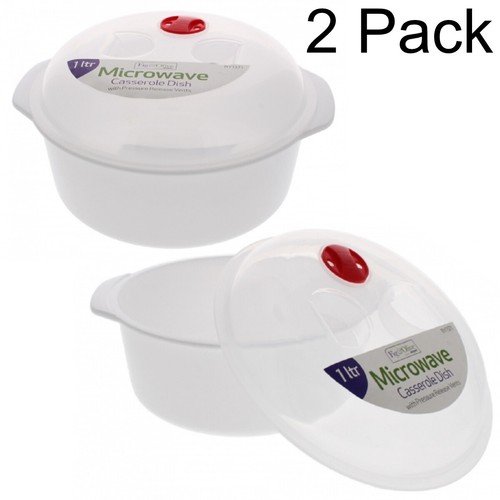 Microwave food bowls - 1l, x2