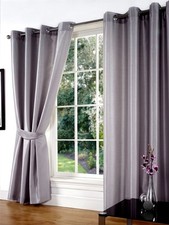 Silver Grey Faux Silk Slubbed