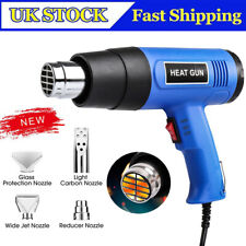 2000W Electric Hot Air Heat Guns Variable Temperature Paint Stripper + 4 Nozzles
