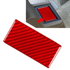 Carbon Fiber Red Rear Storage Box Panel Cover Trim For BMW 3 Series E36 1994-96