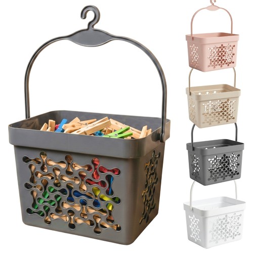 Clothes pegs storage basket - storage,