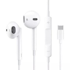 Genuine Apple USB-C Wired Headphones Earphones For iPhone 17 16 15 Pro Max, Plus