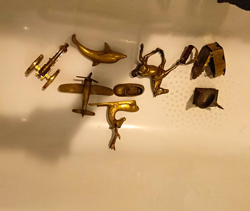 Retro brass ornaments - retro,