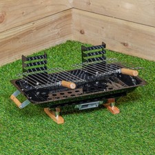 Black Outdoor Portable Steel