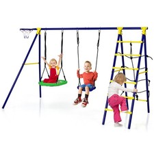 5-In-1 Outdoor Kids Swing Set