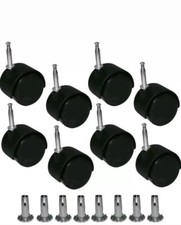 8 X Twin Wheels Castors Feet &