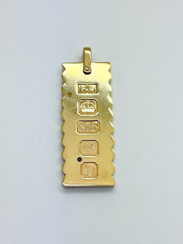 9ct yellow solid gold diamond - yellow,