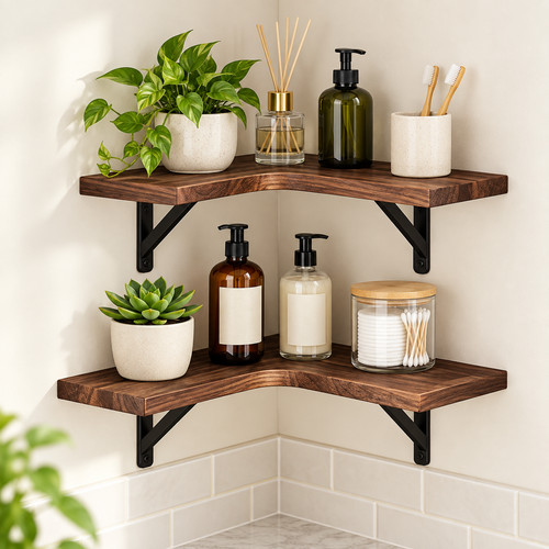 Tier corner wall - wall, wood