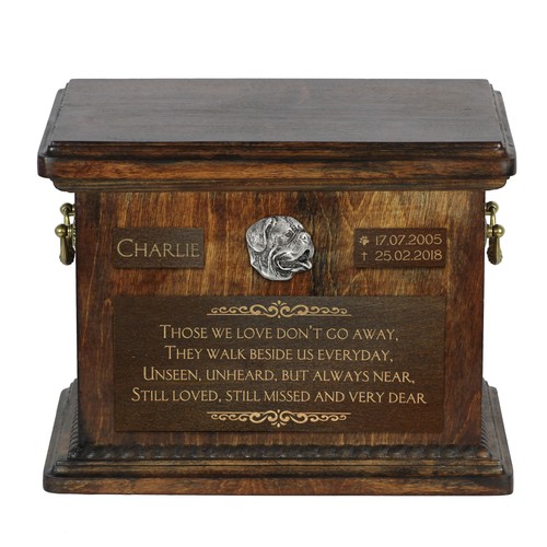 Bordeaux dog large urn with - bordeaux,
