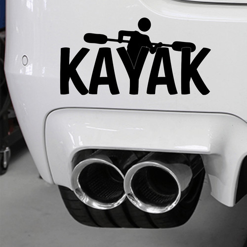 Kayak canoe decal - decal, sticker