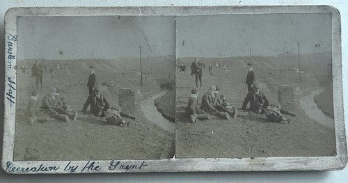 Stereoview river trent - stereoview., stoke
