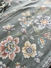 Floral Curtains, Swags And Tails. Curtains pencil pleat with Removable Lining