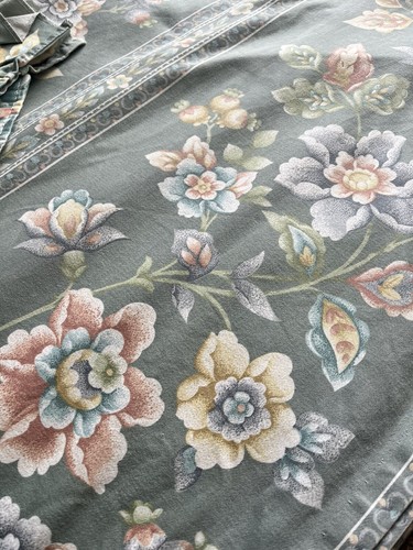 Floral curtains swags and - floral, curtains,