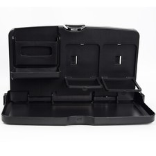 Car Back Seat Tray Cup Holder Stand Mount Phone Drink Food Table Travel Folding