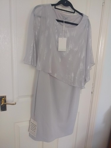 Gina bacconi grey silver dress - bacconi,