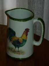 Farmhouse Jug featuring a COCKEREL Ceramic Made in England
