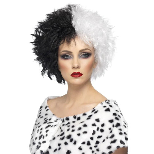 Evil madame cruella wig black - evil,