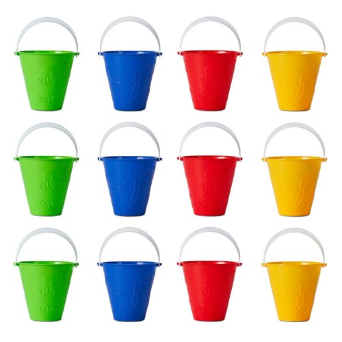 12x beach bucket sand - sand, pit