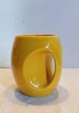 Holkham Pottery yellow owl mug