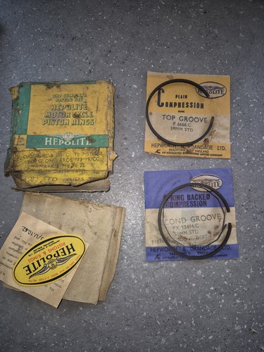 Vintage hepolite piston rings - vintage,