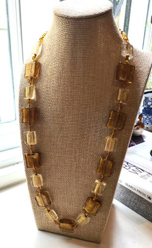 Murano style glass necklace