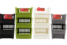 3 TIER PLASTIC STACKABLE