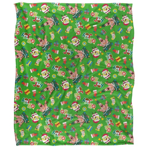 Spongebob christmas pattern - spongebob,