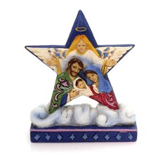 Jim Shore Heartwood Creek - Star with Holy Family Scene mini figure 4058811