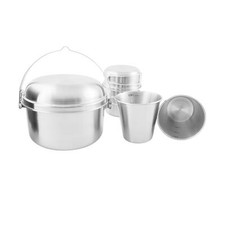 Tatonka Mini Set II compact camping cookware kit 6pcs stainless outdoor cooking