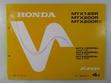 Honda MTX125R MTX200R II Parts