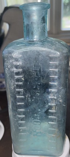 Victorian blue glass - blue,