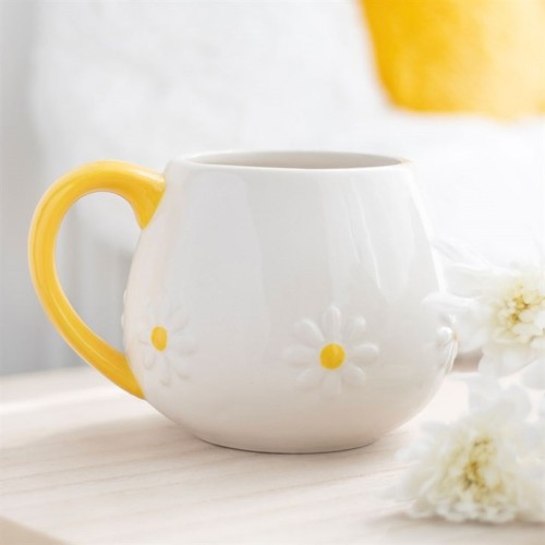 Cute daisy floral ceramic - daisy, mug