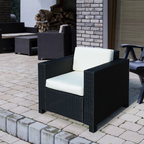 Rattan garden armchair wicker - armchair,