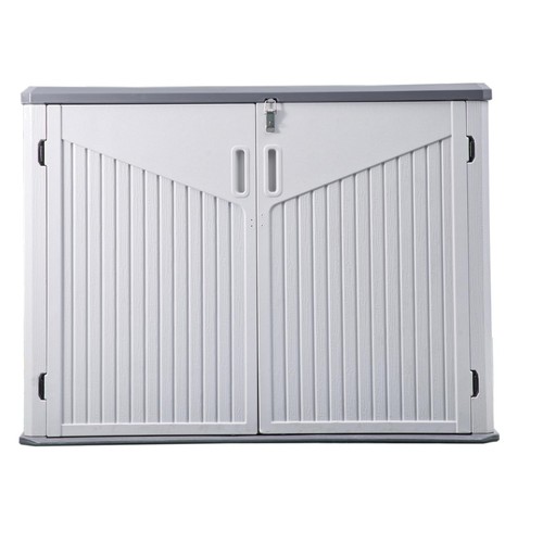 Plastic garden storage shed - garden,