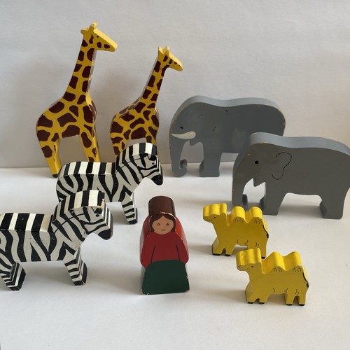 Vintage wooden zoo noah - vintage, noah’s