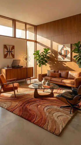 Hand tufted abstract rug - hand,