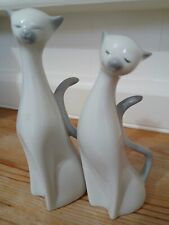 Vintage PAIR of SIAMESE CATS