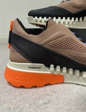 Ecco Z2088 Zipflex Morel Men's. Size UK 7.5 Eur 41 Brown Leather Shoes Trainers