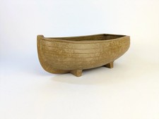 Vintage Hartrox Castleford Large Stoneware Rowing Boat Planter c 1950s