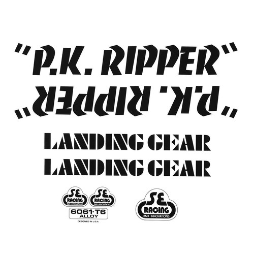 Bikes ripper decal set - pk,