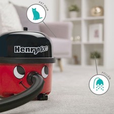 Numatic Henry Micro Corded Vacuum Cleaner Eco Brush MicroTex 9L Red HVR.200M-71