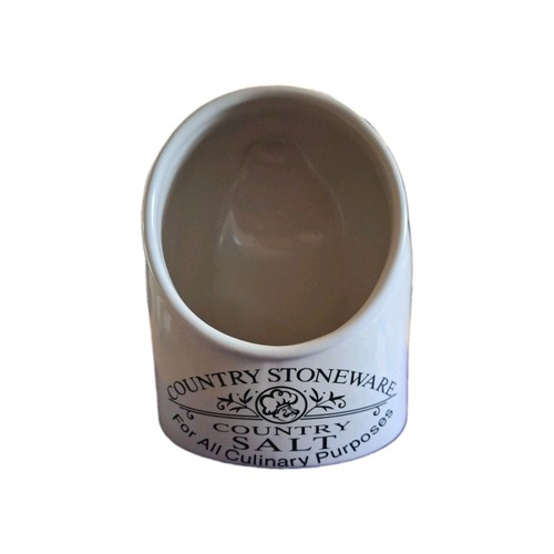 Country stoneware salt pig - country,