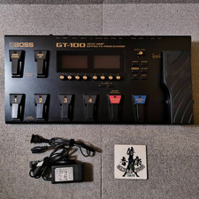 BOSS GT-100 Multi Effector Guitar Effects Processor ver.2 Used W/AC Adapter※READ