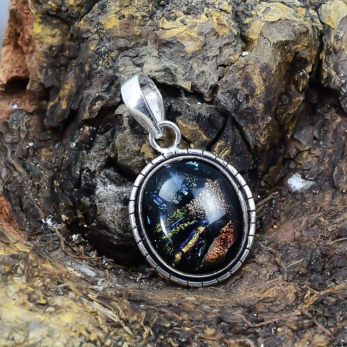 Dichroic glass gemstone - dichroic,